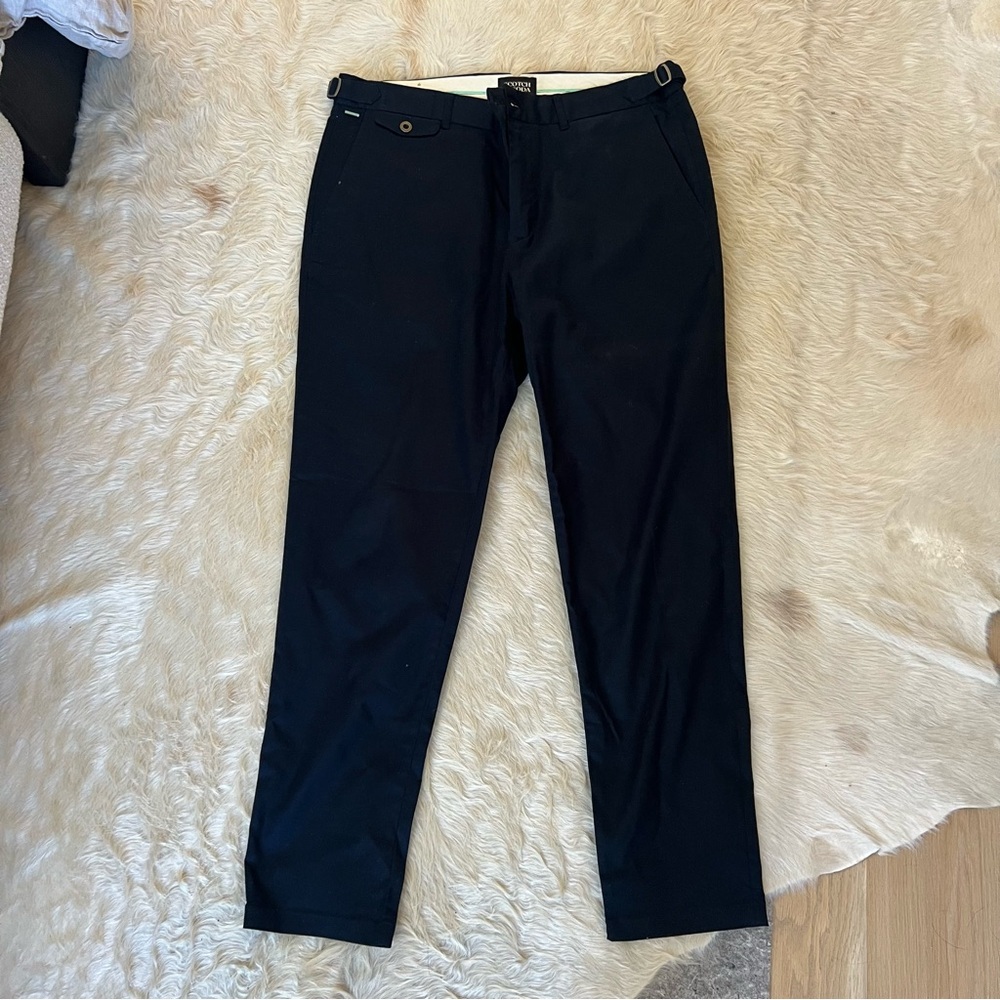 Scotch & Soda Men's Dark Blue Chinos